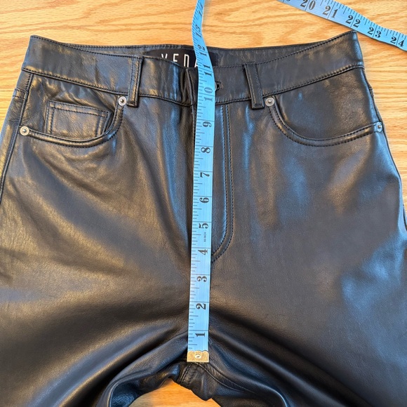 Reformation x Veda Cynthia Lamb Leather Pants Black 2 - Picture 11 of 14